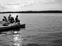32333CrBwLe - Family cottage vacation - Zach and Andy dock fishing.JPG